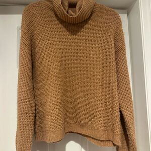 Cozy Tan Turtleneck Sweater